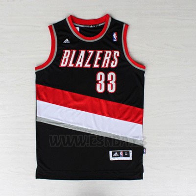 Camiseta Portland Trail Blazers Scottie Pippen #33 Negro